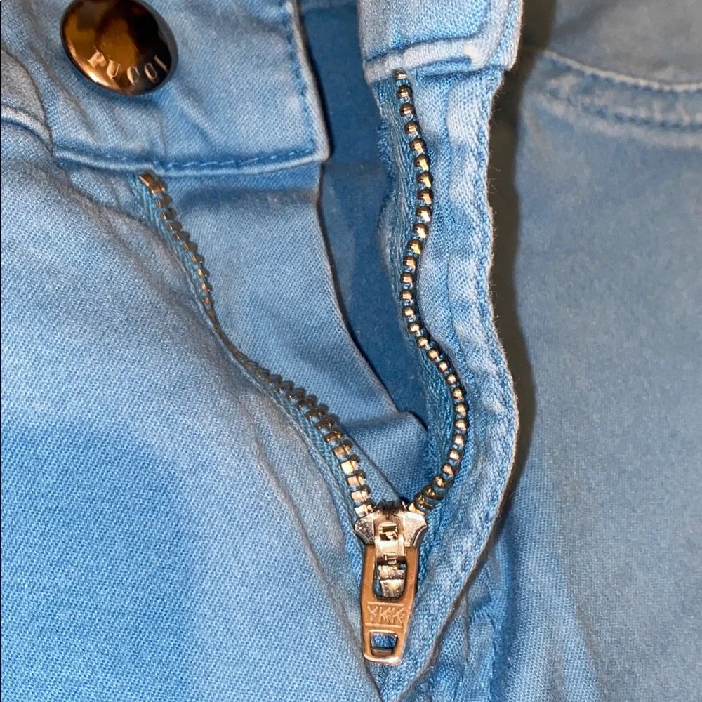 Emilio Pucci Blue Low Rise Skinny Jeans - Picture 4 of 8
